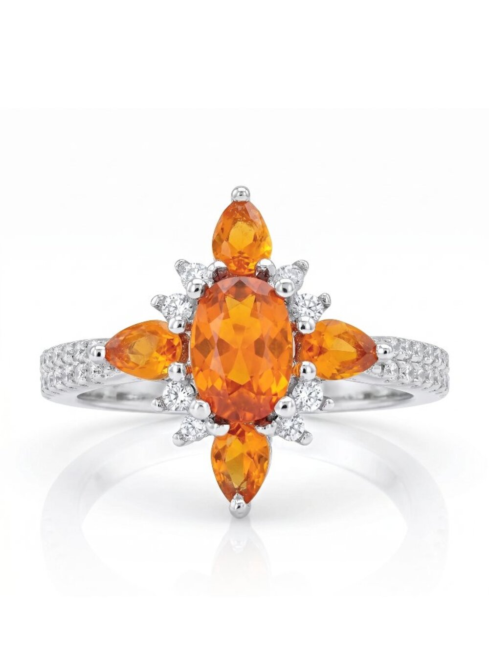 Citrine ring, size 7, 925 Sterling Silver Charmed Aroma